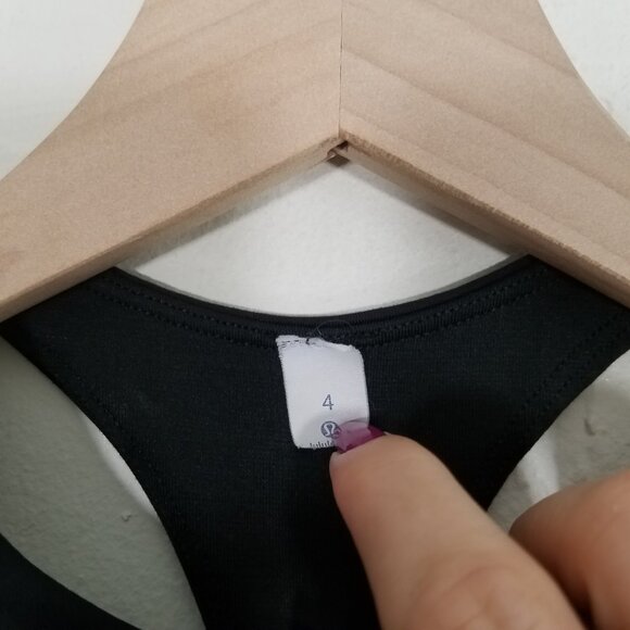 Lululemon Tank Top Black Size 4 - Picture 2 of 5